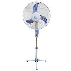 Delron 16 Standing Fan Grey White dsf40