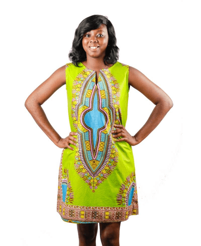 Dashiki Angelina Knee-Length Dress (LWPXDS002-083A)