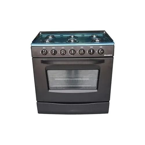 NASCO 6 BURNER GAS COOKER BLACK GCNAS-8060B