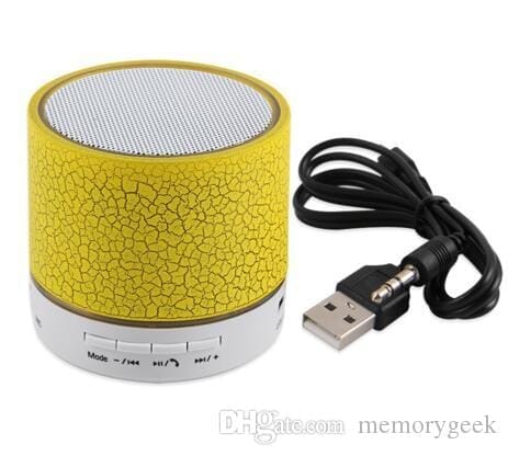 LED PORTABLE BLUETOOTH MINISPEAKERS-BLACK/YELLOW/WHITE/PINK