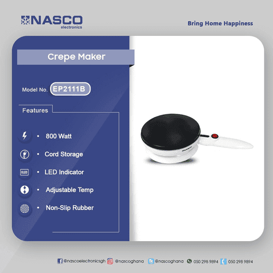 SHOP NASCO 800WATTS CREPE MAKER