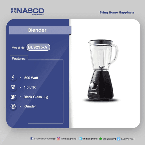 CHEAP NASCO 500 WATTS PROFESSIONAL BLENDER BL9295-A