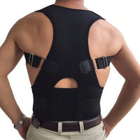 Real Doctor Posture Corrector, Shoulder Back Support Belt for Men and Women (Black)