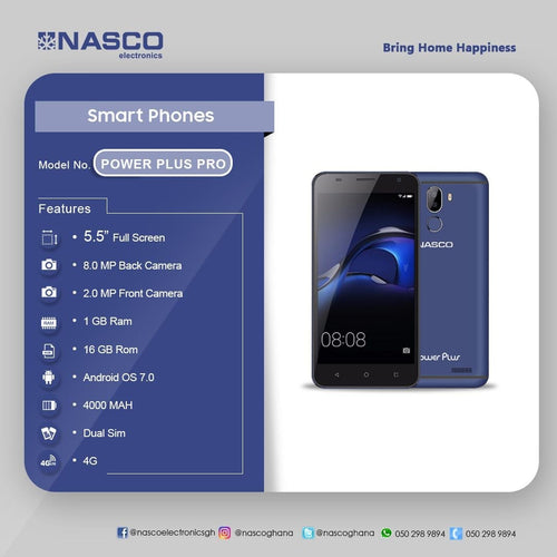 BUY NASCO POWER PLUS PRO 16GB SMART PHONE