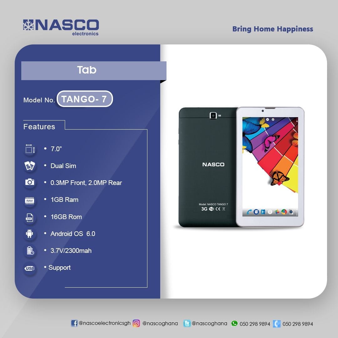 QUALITY NASCO TANGO-7 3G TABLET 16GB