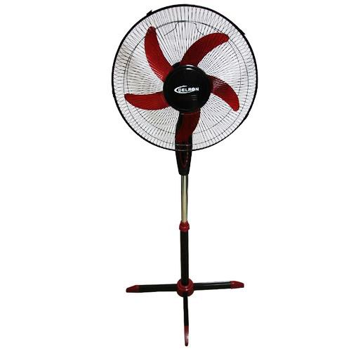 Delron 16 Standing Fan Red Black dsf42