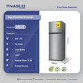NASCO 340LTR TOP MOUNT REFRIGERATOR