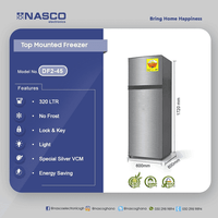 NASCO 340LTR TOP MOUNT REFRIGERATOR