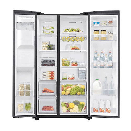 Durable Samsung 647Ltrs Side By Side fridge RS62R5001M9/GH