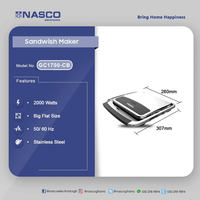 NASCO 2000 WATT SANDWICH MAKER