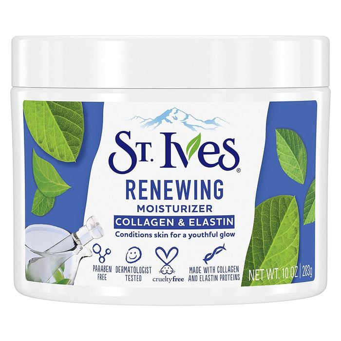 St. Ives Face Moisturizer for Dry Skin, Paraben free and Non Comedogenic, 10 oz
