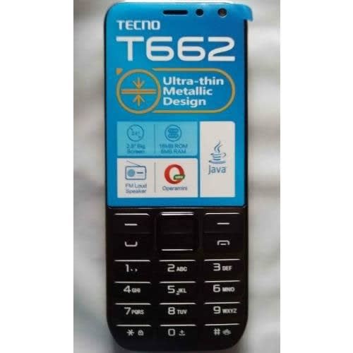 Tecno T662- Dual Sim, 2.8" Screen,1500mah, Opera Mini - Black