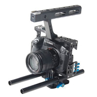 Video Camera Cage Stabilizer for Panasonic Lumix DMC-GH4 / Sony A7 &amp; A7S &amp; A7R &amp;
