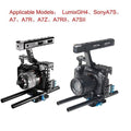 Video Camera Cage Stabilizer for Panasonic Lumix DMC-GH4 / Sony A7 &amp; A7S &amp; A7R &amp;