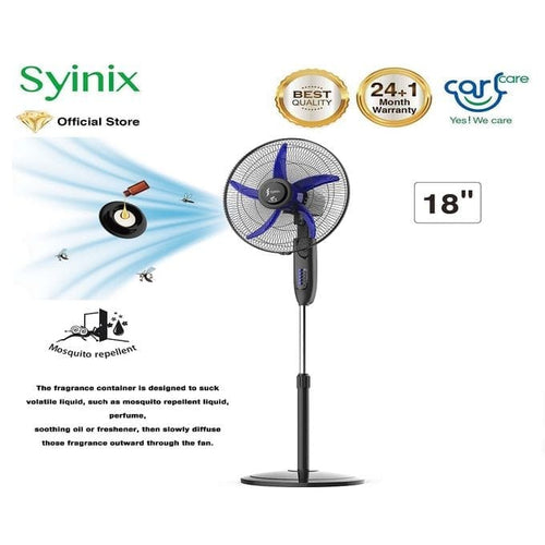 Syinix 18″ Standing Fan FSS18N-503 – Mosquito Repellent