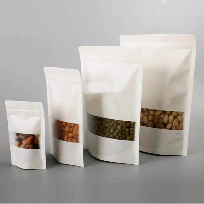 50 Pcs White Paper Pouches