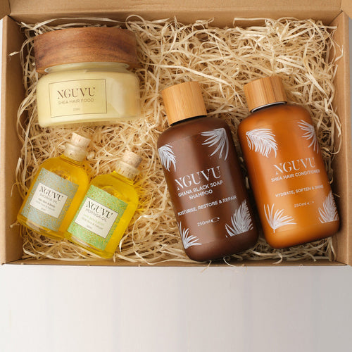 Nguvu hair care  set Moringa Black soap