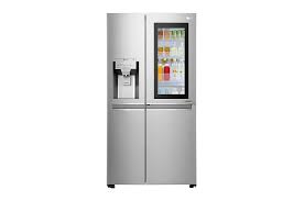 LG 601L Platinum Silver Side by Side Refrigerator, Door-In-Door™ (Plumbed)