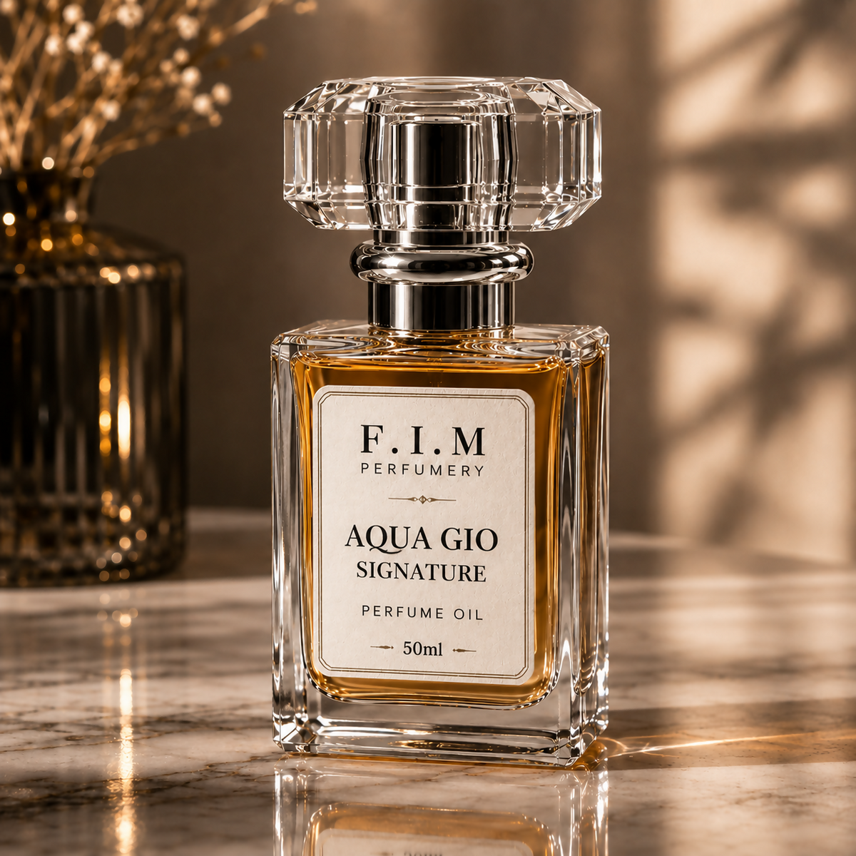 Aqua Gio Signature Perfume Oil 30ML – Long Lasting Fresh Men's Fragrance