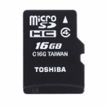 Toshiba Micro SD Memory Card - 16GB
