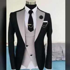 Black and Cream Suit