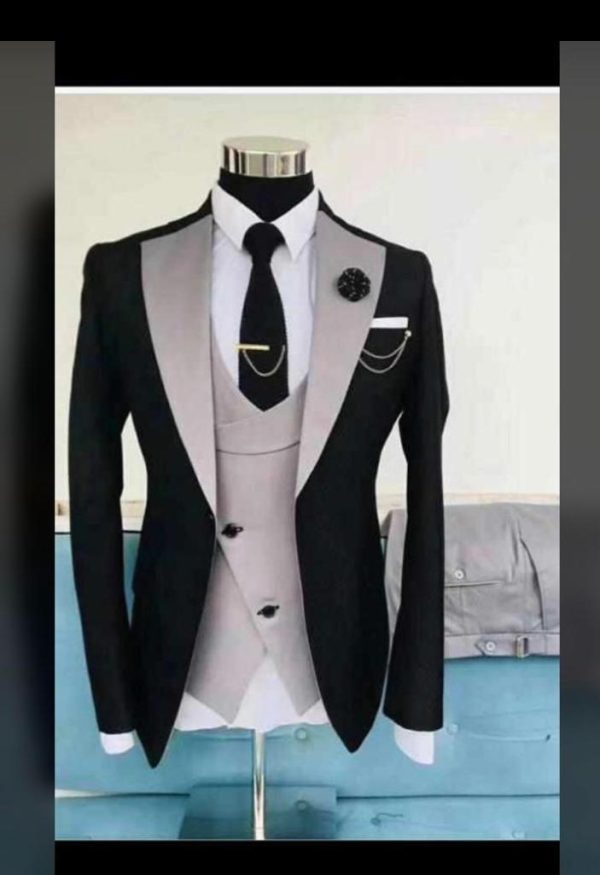 Black and Cream Suit