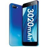 tel A35 5.0" HD Screen, 1GB RAM + 16GB ROM, Android 10, 3020mAh Battery, 5MP + 2MP Camera, Face Unlock, 3G - Blue +Free Case