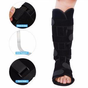 Leg Brace Foot Drop Splint Joint Support Calf Support Strap Ankle Fracture Dislocation Ligament Fixator Bandage Orthotic.