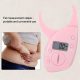 Pink Body Fat Monitors Portable Digital Skinfold Measurement Tester Measuring Caliper