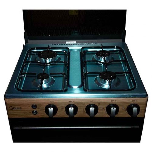 Midea 4 Burner Gas Cooker With Grill 60x60cm