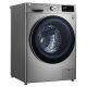 LG washing machine Front load 9 kg 1400 RPM Metallic