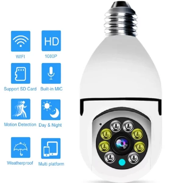 360 5G E27 LED Bulb Full HD 1080P Wireless Home Security WiFi CCTV IP Camera Two.jpg Q90.jpg