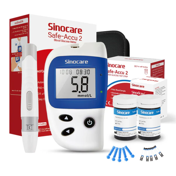Sinocare Safe Accu 2 Blood Sugar Monitor with Advanced Technology
