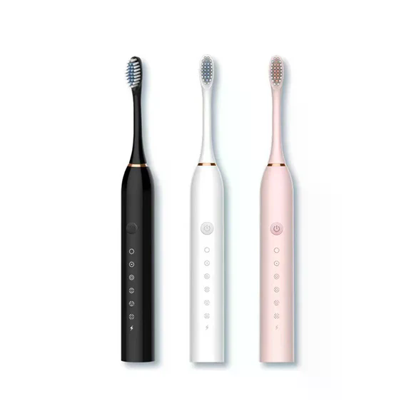 Electric Toothbrush - 6 Modes, 4 Brush Heads, USB Rechargeable, For Adults & Kids